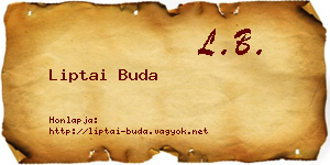 Liptai Buda névjegykártya